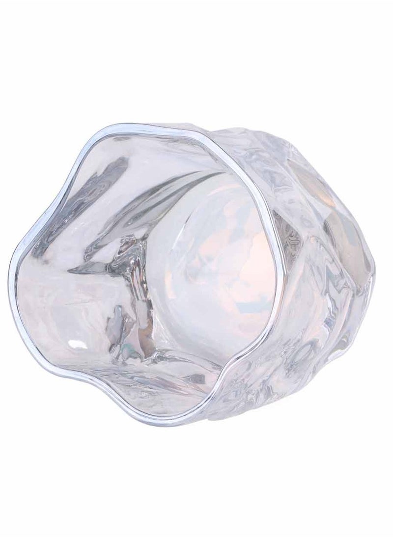 Prickly Pear Rock Twisted Iridescent Short Glass  - Image 3