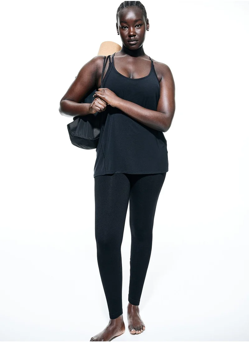 H&M Drymove Tie Detail Top
