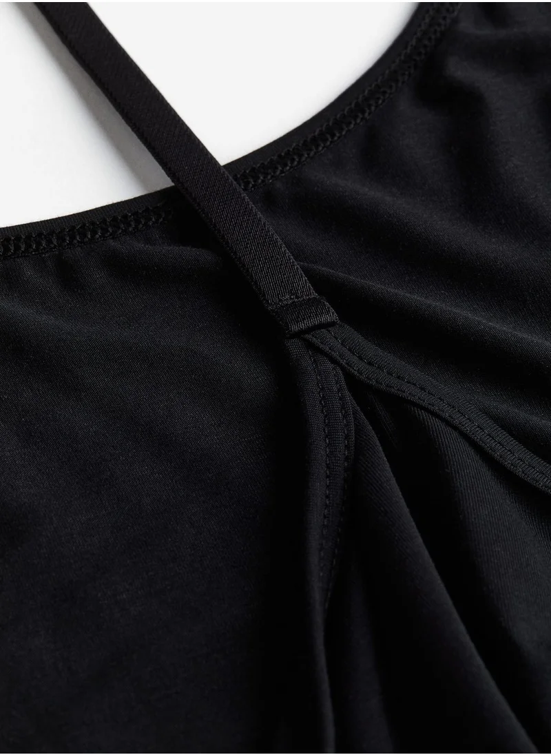 H&M Drymove Tie Detail Top