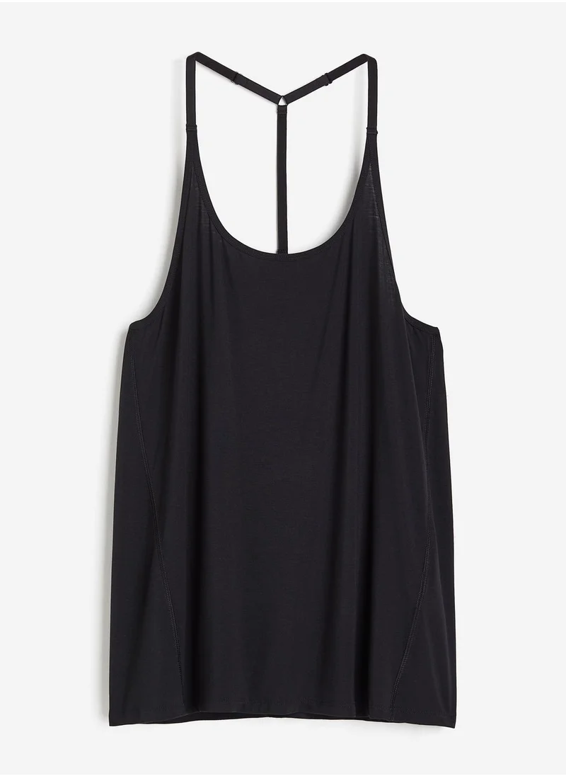 H&M Drymove Tie Detail Top