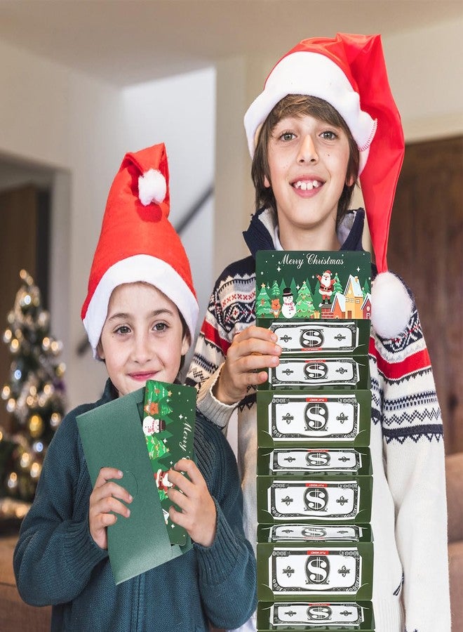 Hawflu Christmas Money Holder Gift Card Holders with 10 Slots & Envelope Multiple Surprise Money Holder Christmas Clever Gift Card Holder for Santa Cash Xmas Party Supplies (Green - Image 5