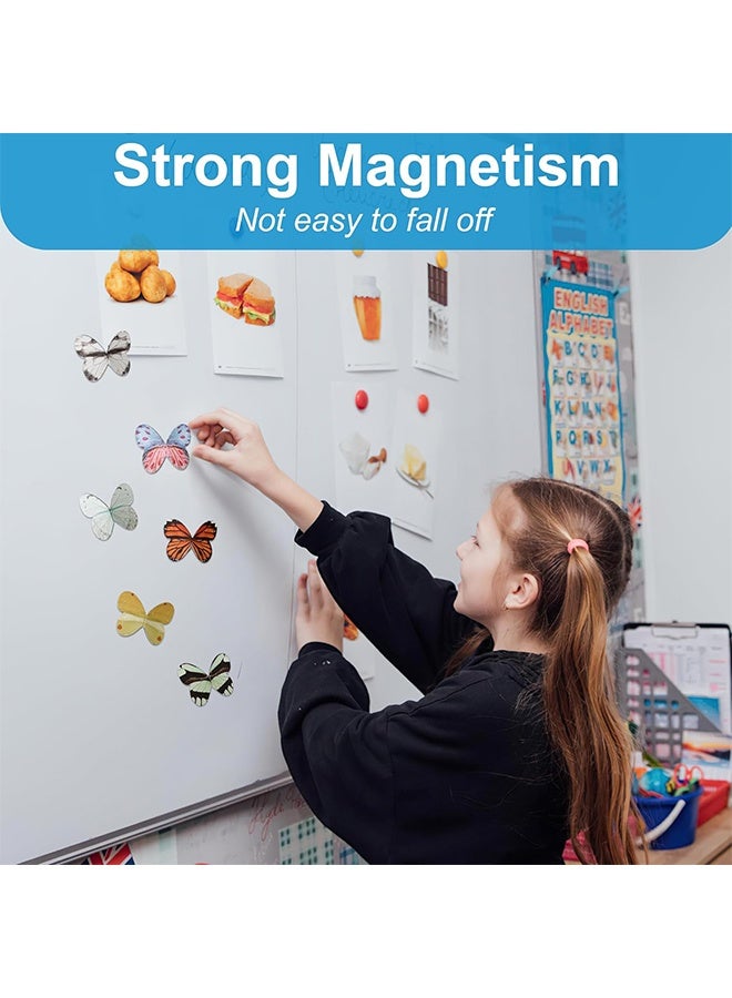 Lemon 16PCS Creative Magnetic Bookmark, Bookmarks for Women Men, Assorted Butterfly Book Markers Page Clips Set for Students Teachers School Home Office Book Accessories - Image 3