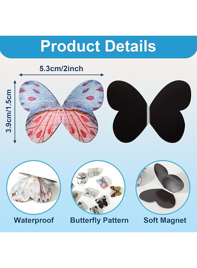 Lemon 16PCS Creative Magnetic Bookmark, Bookmarks for Women Men, Assorted Butterfly Book Markers Page Clips Set for Students Teachers School Home Office Book Accessories - Image 2