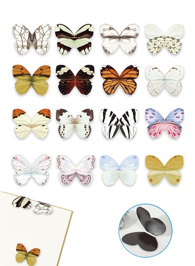 Lemon 16PCS Creative Magnetic Bookmark, Bookmarks for Women Men, Assorted Butterfly Book Markers Page Clips Set for Students Teachers School Home Office Book Accessories - Image 1