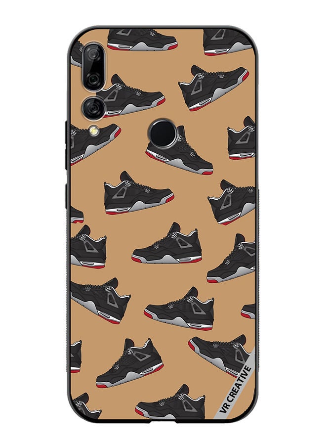 VR CREATIVE Protective Case Cover For Huawei Y9 Prime 2019 Shoes Black Color Pattern Design Multicolour - Image 1