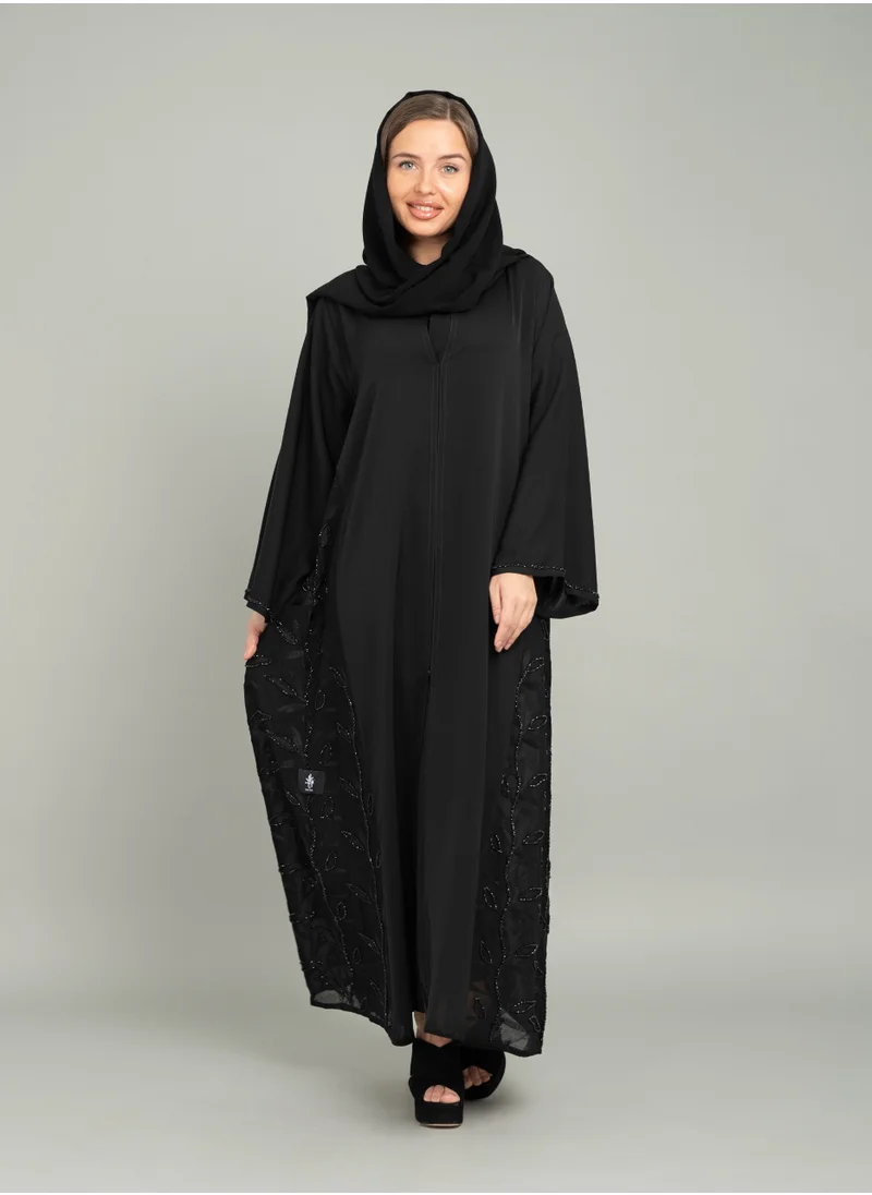 IKKXA Elegance Emboidery Emirati Abaya AIK5085