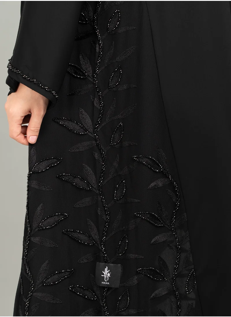 IKKXA Elegance Emboidery Emirati Abaya AIK5085