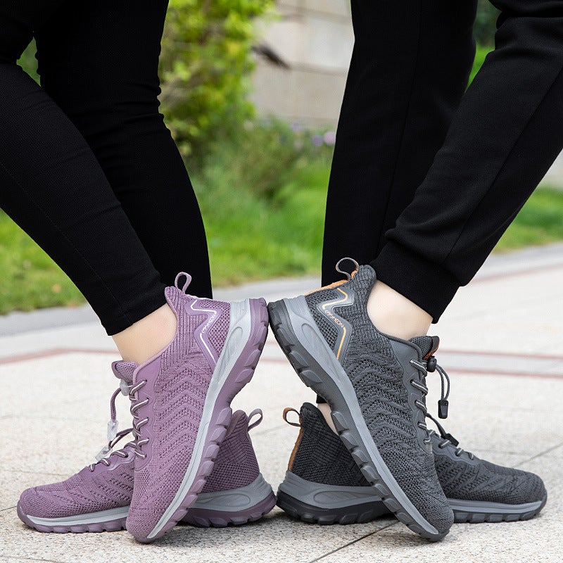 Middle-Aged Sports Shoes, , Middle-Aged And Elderly Walking Shoes, Breathable Soft-Soled Mesh Daily Casual Shoes, Parents' Running Shoes - Image 2