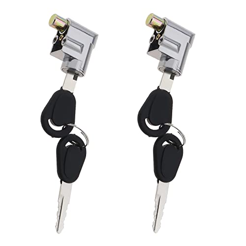 Create idea 2pcs Battery Cylinder Lock Ignition Switch AntiTheft Safety Lock for Motorcycle Electric Bike Scooter EBike with 4 Keys Light Weight - Image 1