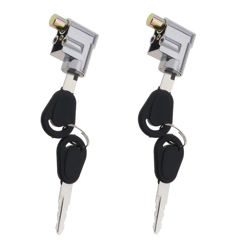 Create idea 2pcs Battery Cylinder Lock Ignition Switch AntiTheft Safety Lock for Motorcycle Electric Bike Scooter EBike with 4 Keys Light Weight - Image 2