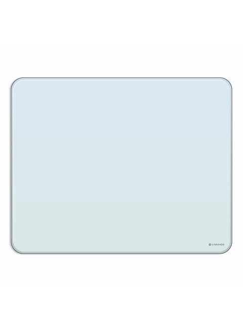 Magnetic Cubicle/Wall Glass Dry-Erase Board, 20 X 16 Inches, White Frosted Surface, Frameless