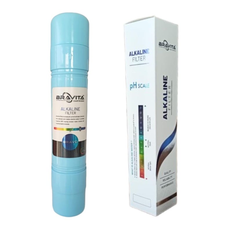 BRAVITA BRAVITA B12 Alkaline Filter and Mineral Cartridge Long Life 1218 Months for RO Water Purifiers with Connectors B12 Filter 12000L Capacity - Image 2