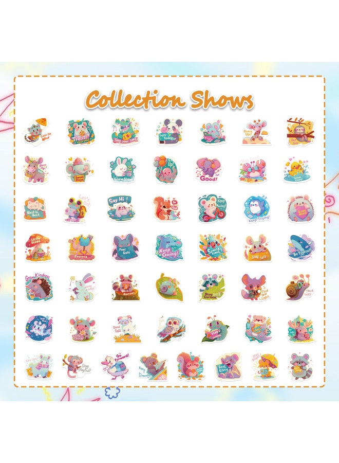 50 Cartoon Dopamine Animal Stickers For Kidsren Diy Decorative Mobile Phone Case Notebook Waterproof Stickers