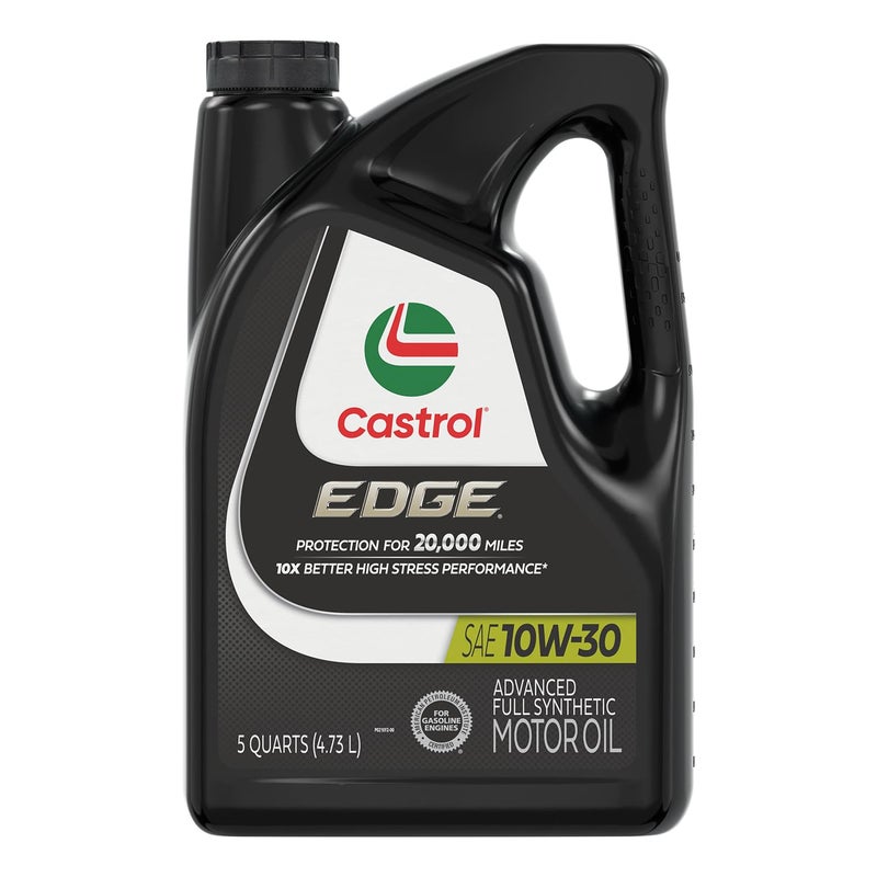 Castrol EDGE 10W-30 Advanced Full Synthetic Motor Oil, 5 Quarts - Image 1