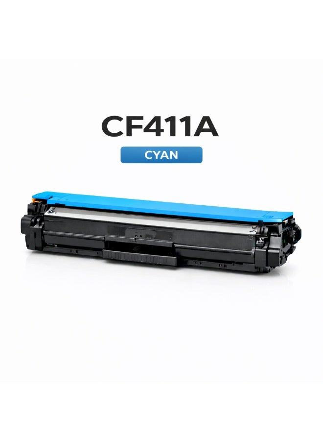 مالتي كلر خرطوشة حبر متوافقة HP CF411A سماوي – حبر ليزر عالي الجودة - Image 1