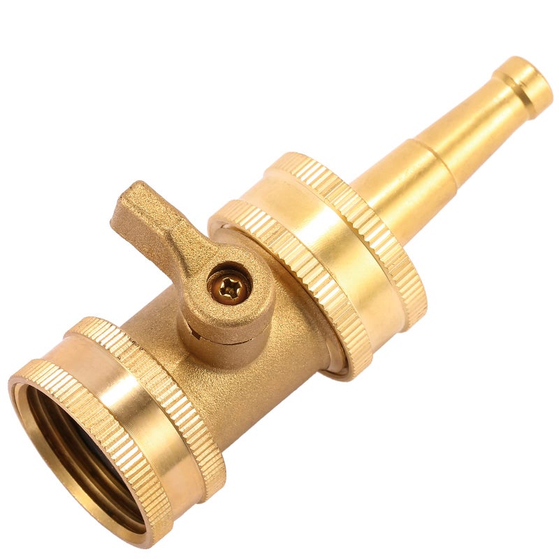Sanpaint Jet Nozzle Power Washer for Garden Hose, Heavy Duty Brass Jetnozzle with Garden Hose Shut off Valve, Water Hose Nozzle High Pressure Powerful Washer 3/4" GHT, 2 Pack - Image 4