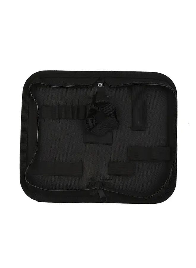 Black Oxford Cloth Tool Bag For Electricians With Multiple Compartments Hardware Repair Organizer - Image 4