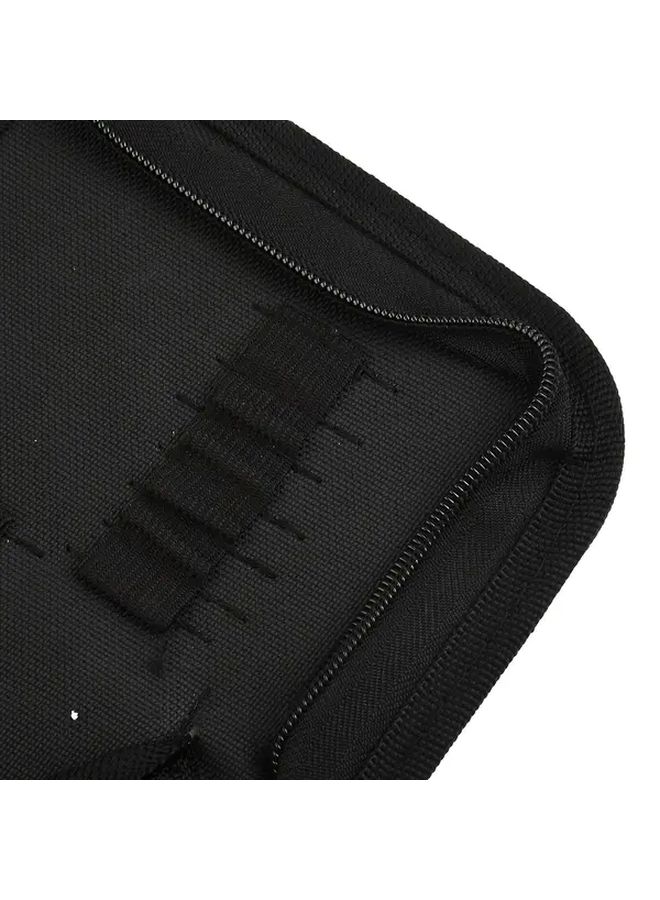 Black Oxford Cloth Tool Bag For Electricians With Multiple Compartments Hardware Repair Organizer - Image 5