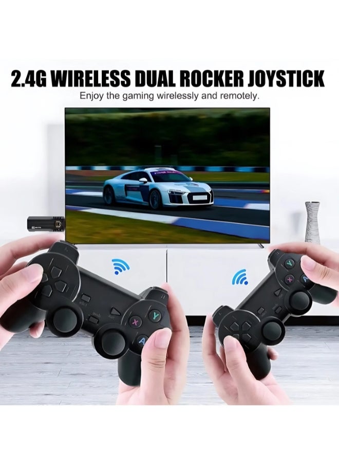 X8 pro 4K Retro Game Console 30000+ Video Game Stick +2x Wireless Controllers