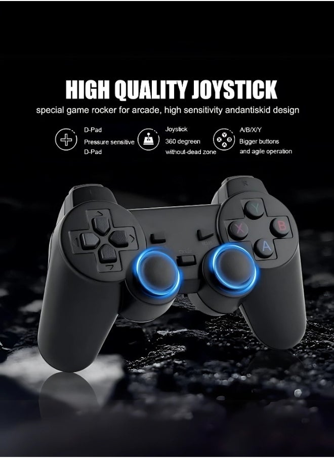 X8 pro 4K Retro Game Console 30000+ Video Game Stick +2x Wireless Controllers