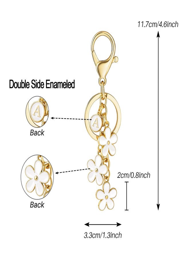 SELOVO Cute Keychain Initial Keychain Key Chain A Girls Women Key Chain Purse Charm Backpack Charm - Image 2
