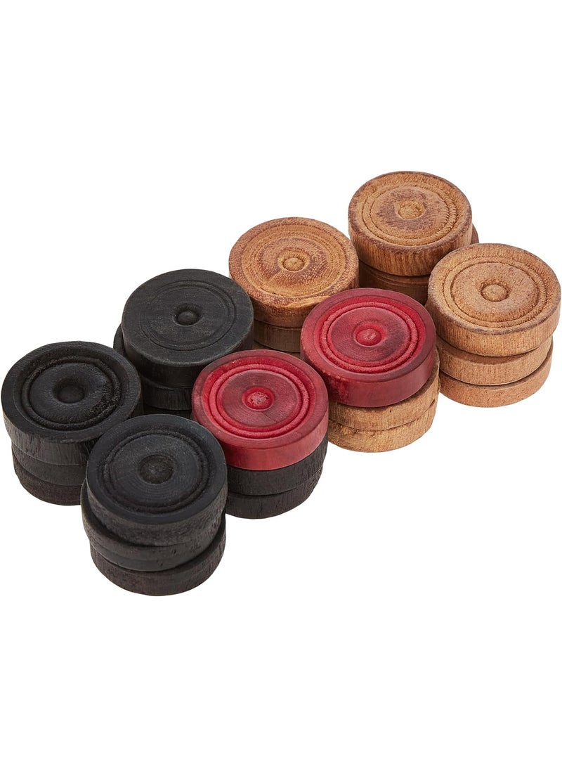 Tournament-Grade Carrom Coins  Official Size & Weight, Approved by Indian Carrom Federation, High-Precision, Smooth Finish (Champion Fighter) - Image 2