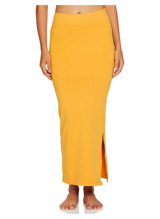 zivame Zivame Seamless All Day Mermaid Saree Shapewear - Mustard - Image 1