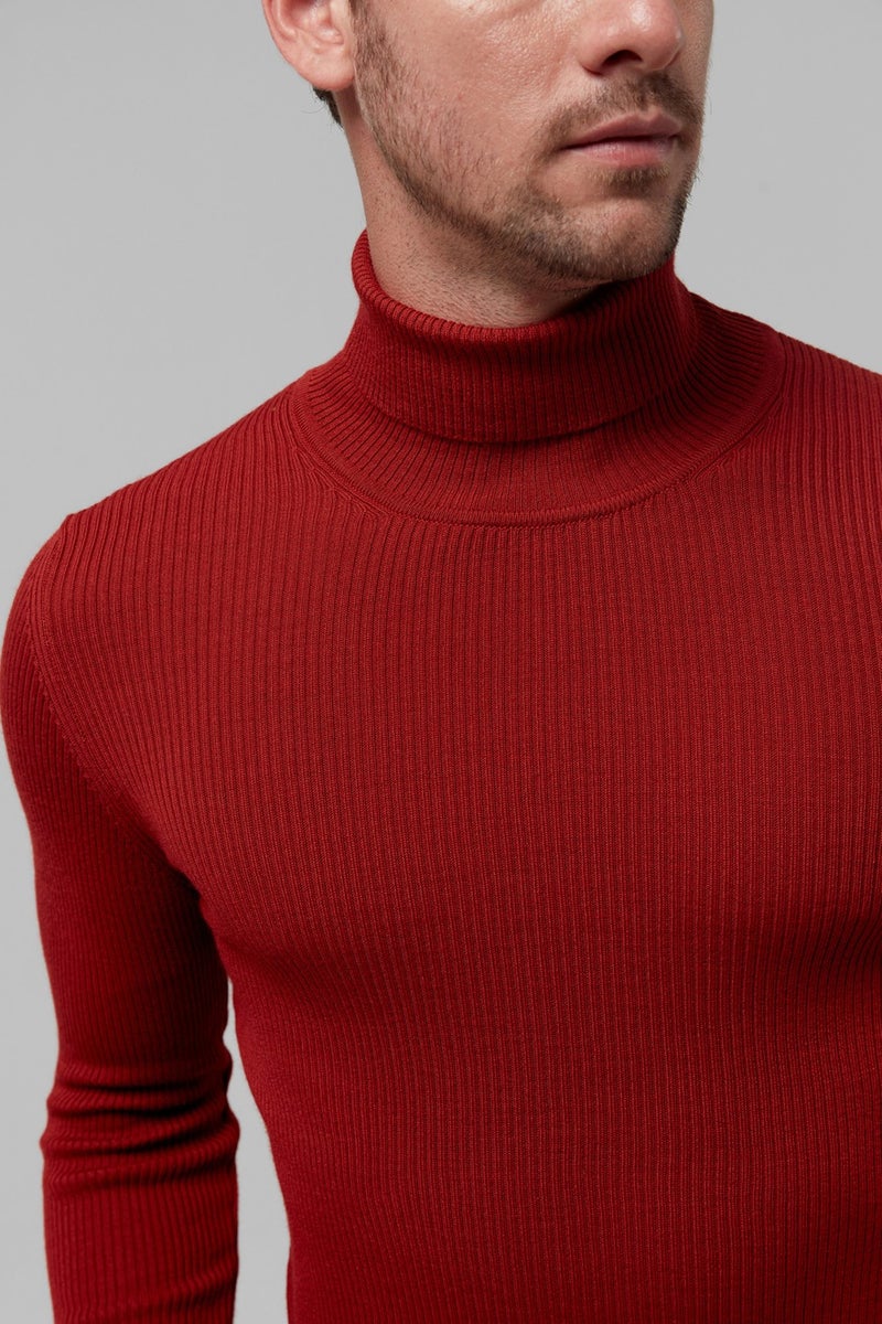 twn Slim Fit Tile Rib Knitted Sweater 9EC060631764M  - Image 2