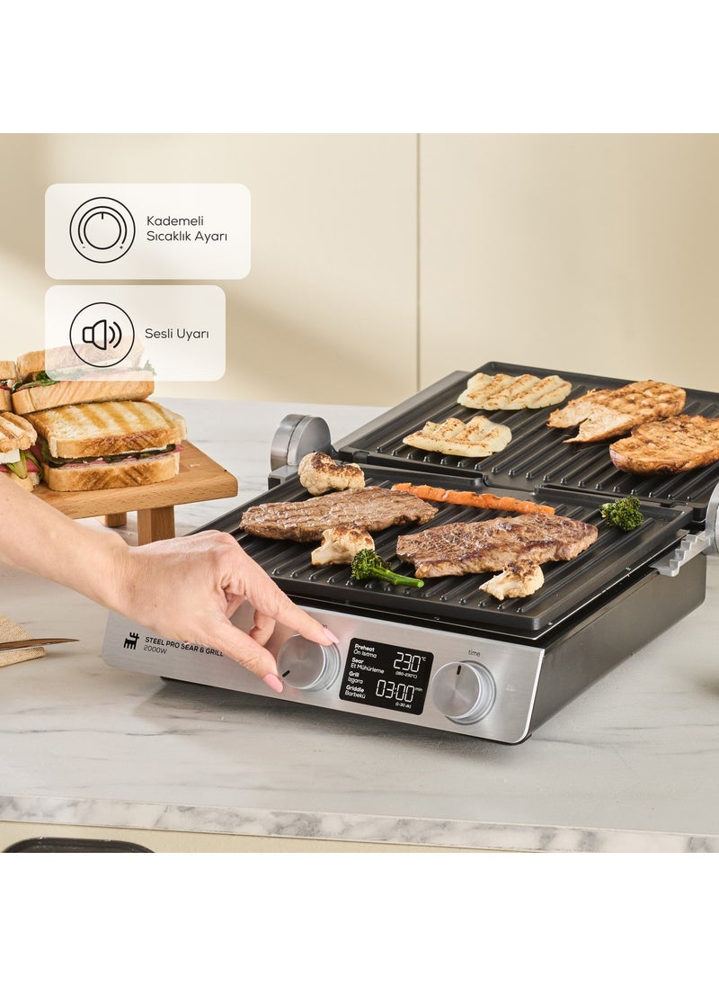 Karaca Compact Steel Pro Sear And Grill Inox 2007 Grill and Toaster - pzsku/Z50FFEABB5246505AA5A7Z/45/_/1725725336/f2b3260f-9052-4301-b7c7-9eaad7e10c35