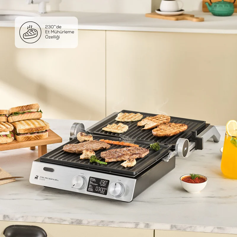 Karaca Outdoor Karaca Compact Steel Pro Sear And Grill Inox 2007 Grill and Toaster