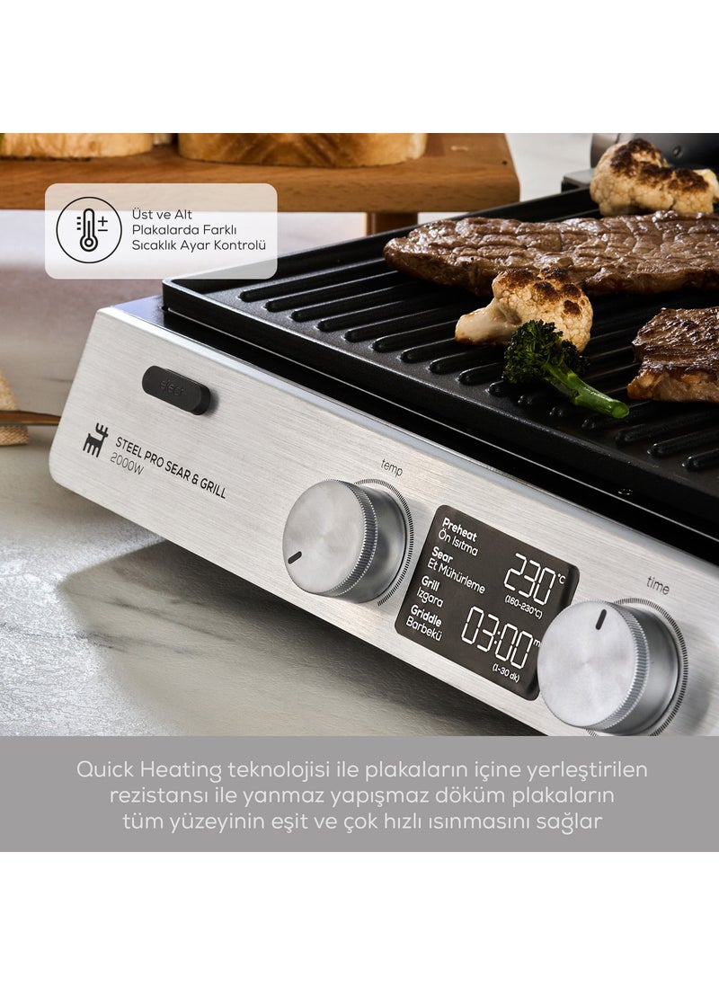 Karaca Compact Steel Pro Sear And Grill Inox 2007 Grill and Toaster - pzsku/Z50FFEABB5246505AA5A7Z/45/_/1728062697/55ac6ddd-e6a9-4e44-8e75-1fc4173fafe6