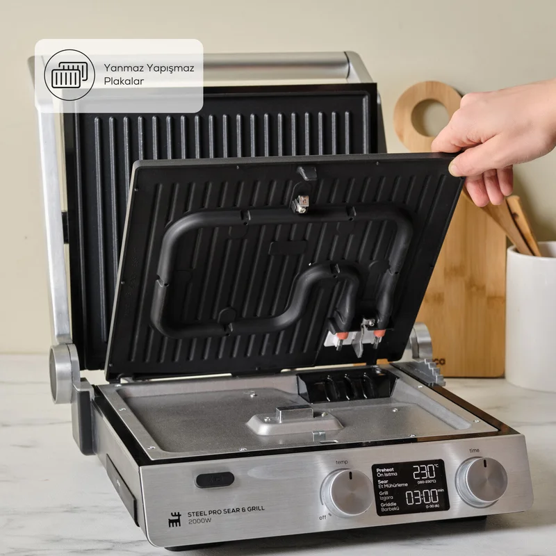 Karaca Outdoor Karaca Compact Steel Pro Sear And Grill Inox 2007 Grill and Toaster