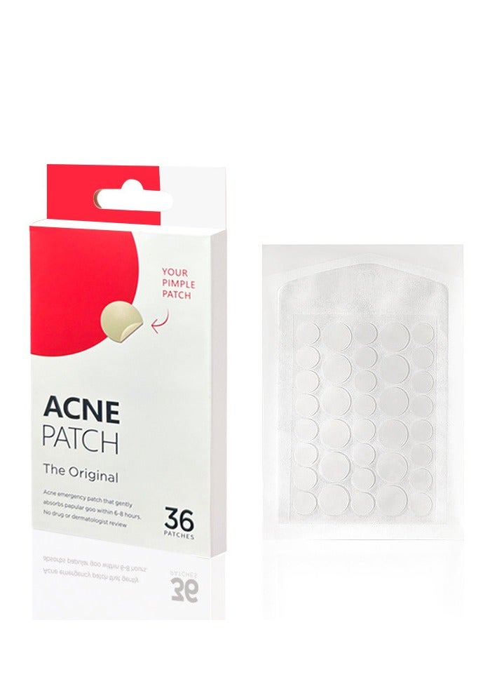 Acne Patch Original Cosmetics - Hydrocolloid Acne Pimple Patch for Covering Zits and Blemishes, Spot Stickers for Face and Skin, Vegan-friendly and Not Tested on Animals (36 Count)