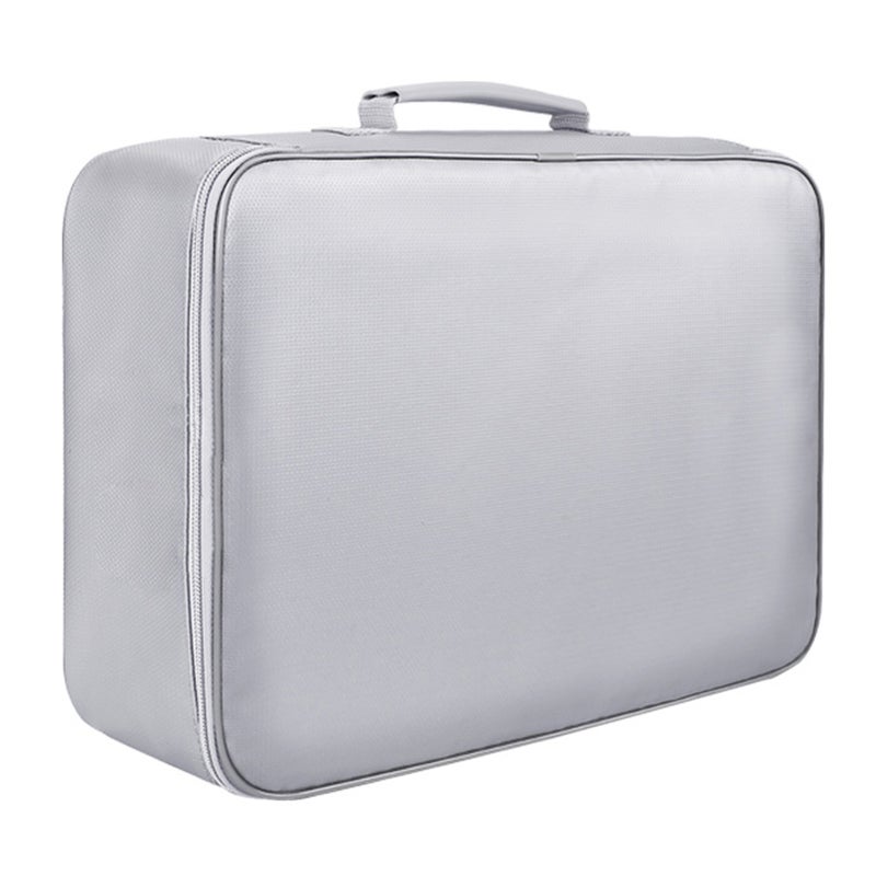 Fireproof Document Bag with Zipper Closure Fire& Water Money Bag Storage Pouch Organizer Case Home Office Travel Safe Bag for Documents Files Money Cards Passport Valuables - Image 3