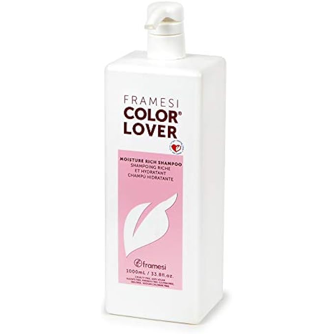 framesi COLOR LOVER MOISTURE RICH SHAMPOO, 33.8 FL OZ, SULFATE FREE SHAMPOO WITH QUINOA AND ALOE VERA, COLOR TREATED HAIR - Image 2