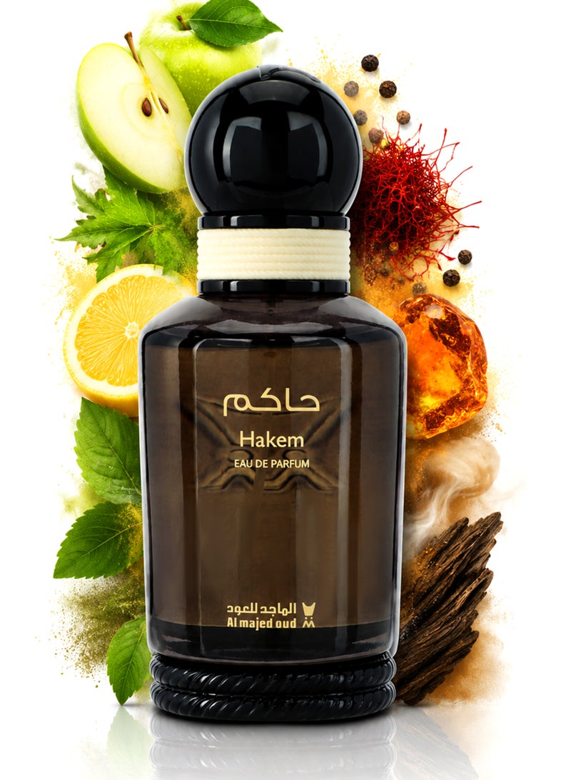 Al Majed Oud Classic Hakem Eau De Parfum 100ml | Luxury Unisex Perfume with Green Apple, Amber & Patchouli | Long Lasting Signature Fragrance - Image 1