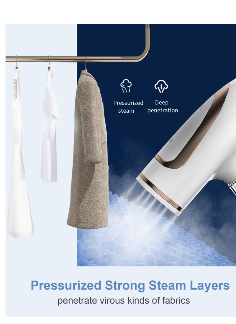 Generic - Garment Steamer Iron,High-Power Handheld Garment Steamer Clothes Steamer Portable Steam Iron 20s Fast Heat-up Ironing Wrinkle Remover -1600W 250ML - Image 1