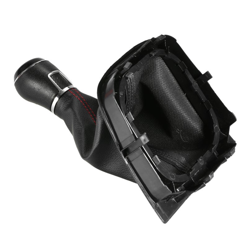 Gear Knob: 5 Speed Black Premium Durable Material - Easy No-Drill Installation Shift Stick Gaiter for VW Golf 5 6 - Image 5