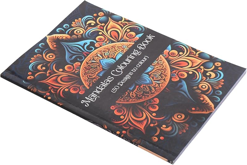 Elmaayergy Mandala Coloring Sketchbook, 50 Sheets, A4 Size Suitable For classroom, Homeschooling, And Individual Study Environments