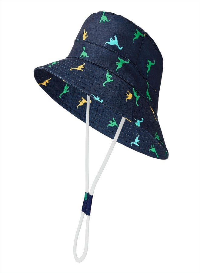 Durio UPF 50+ Baby Sun Hat Summer Sun Protection Wide Brim Soft Lining Beach Essential for Boys and Girls Toddler Bucket Hat B Navy 6-12 Months - Image 1