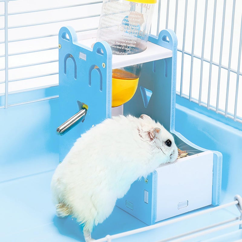 Small Pet Feeding Tools Plastic Board Automatic Food Water Dispenser For Hamsters Rats - Image 5