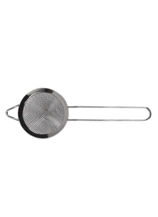 Thoraya - Kitchen Skimmer Spoon 304 Stainless Steel Strainer Multifunctional Fine Mesh Food Filter for Soy Milk Fruit Juice Black Plating - Image 1