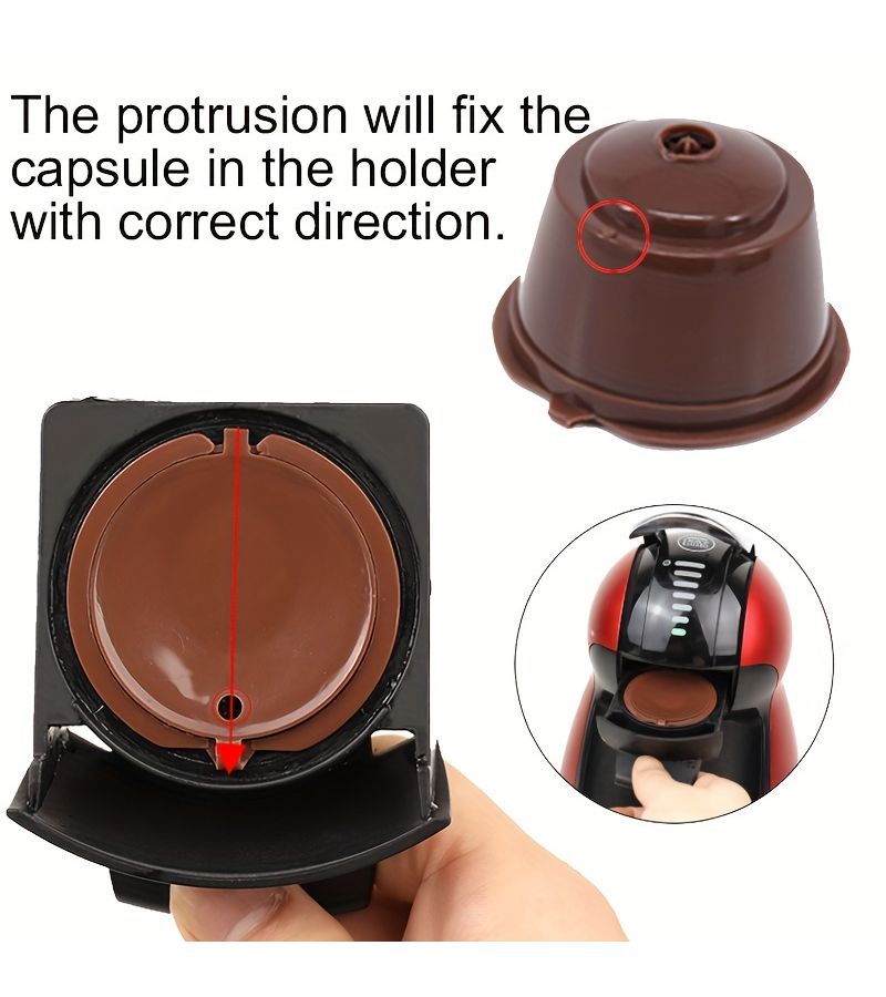 6 Count Coffee Capsule Filter Cups With Reusable Shells And Cleaning Spoon Brown Black - Image 4