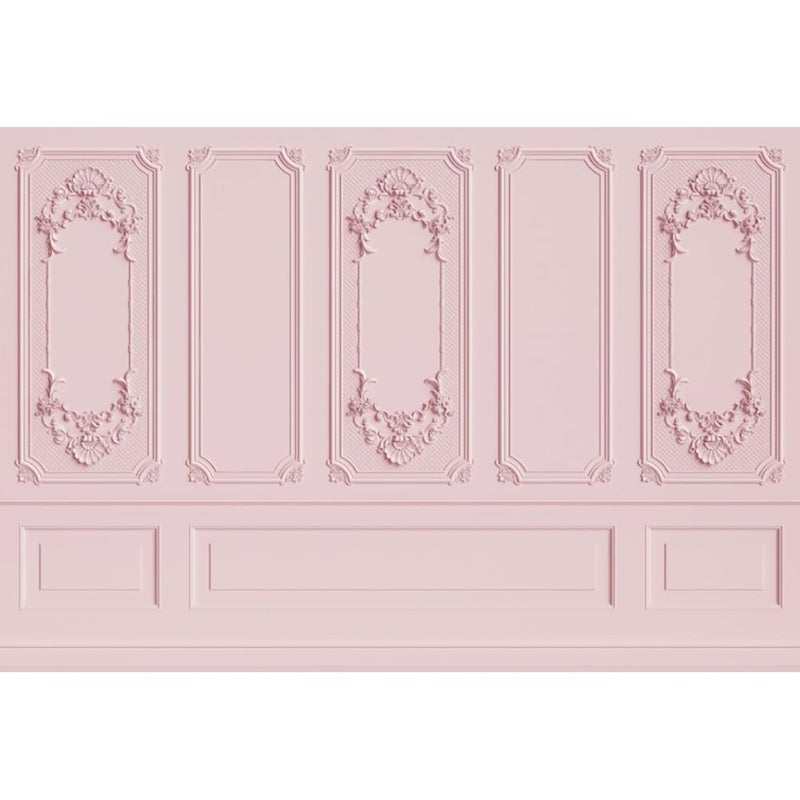 Leyiyi 6x4ft Light Pink Vintage Room Inside Backdrop European Frame Modern House French Castle Cementery Wall Retro Style Photo Background Cowboy Kids Birthday Vinyl Portrait Photo Studio Props - Image 2