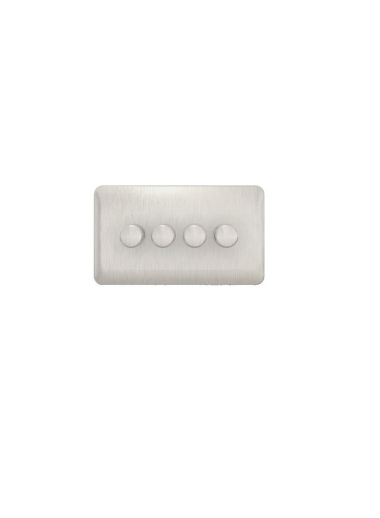 Schneider Electric GGBL6042CSSS Lisse Universal Dimmer Switches - 4 Gang 2 Way - 250W/VA Stainless Steel - Image 3