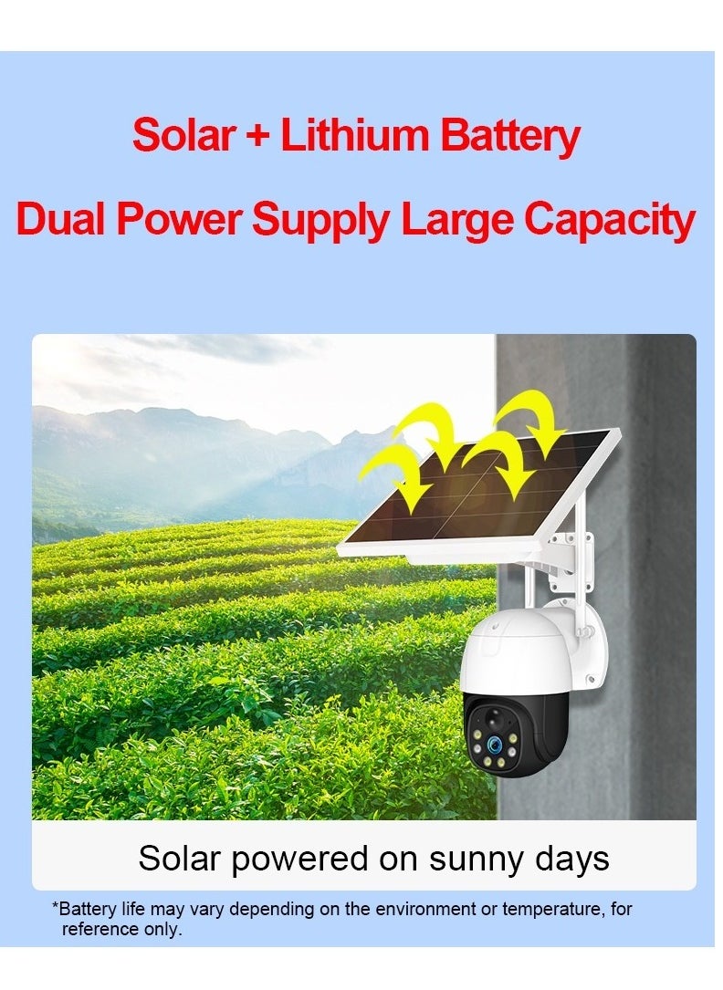 GULFLINK 4G Solar Camera 360 Degree Mobile Phone Control No Network Home Outdoor Night Vision Camera  - Image 2