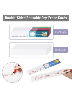 Mr. Pen Daily Schedule Pocket Charts 13+1 Pocket 26 Double Sided Reusable Cards(13 Colored+13 Blanked) 12.8”X35” Pocket Chart For Classroom Classroom Pocket Chart Classroom Schedule Pocket Chart  - Image 5