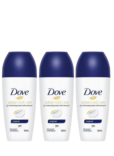 Pack Of 3 Dove Advanced Care Original Roll 50 ML