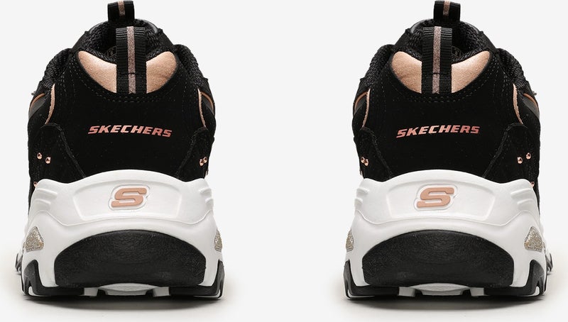 SKECHERS D'LITES - GLAMOR FEELS Women's Black Sneakers - 13087 BKRG  - Image 3