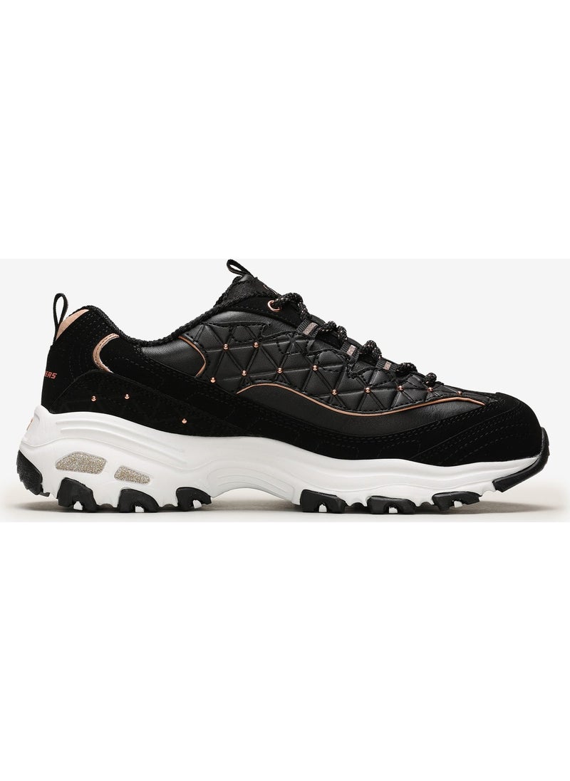 SKECHERS D'LITES - GLAMOR FEELS Women's Black Sneakers - 13087 BKRG  - Image 1